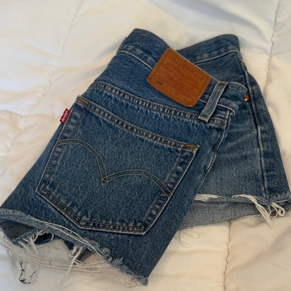Levi's Blue Jean Shorts - Picture 1 of 3